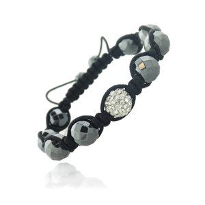 New Crystal Fireball & Hematite Shamballa Bracelet